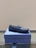 Dior men's luxury brand lazy driving shoes moccasins loafers with original box