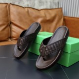 Bottega Veneta men's luxury brand original upper wear-resistant, lightweight, fashionable, soft and comfortable outsole summer sandals with original box