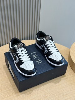 Dior men's luxury brand collaboration top quality casual sneakers with original box