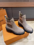 Louis Vuitton luxury brand new women's shoes fashion classic ankle boots with original box