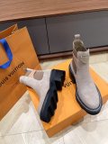 Louis Vuitton luxury brand new women's shoes fashion classic ankle boots with original box