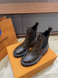 Louis Vuitton luxury brand new women's shoes fashion classic ankle boots with original box