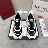 Valentino men's luxury brand mesh rubber fabric low-top sneakers with original box