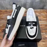 Amiri men's luxury brand 2025 brown AMIRI bone shoes casual leather shoes, daily leisure essential items, casual shoes sports shoes with original box