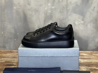 Prada men's luxury brand versatile fashion cowhide stitching 1:1 replica fashion casual sports shoes with original box