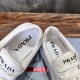 Prada men's luxury brand versatile fashion cowhide stitching 1:1 replica fashion casual sports shoes with original box