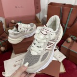 Loro Piana men's and women's luxury brand Limited New Balance high-quality leather casual sports shoes with original box