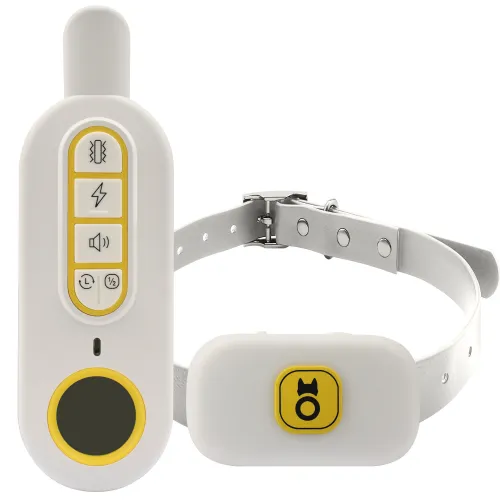 animoul Dog Training Collar with Remote, Rechargeable, Waterproof, Shock Collar for Dog 3 Training Modes, Beep Vibration, Pet Protection, for Small Medium Large Dogs, Up to 500m Remote Range