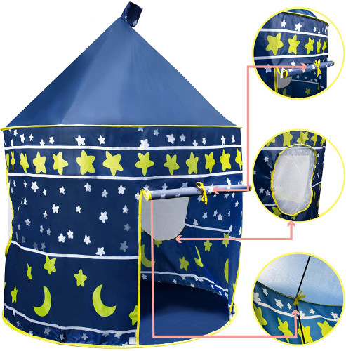 Prince And Princess Castle Game Tent, Children's Castle Game House Suitable For Girls And Boys, Indoor And Outdoor Fun Games, Suitable For Girls And Boys, Creative Gifts For Children's Room