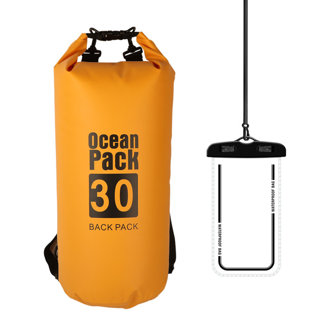 It is made of waterproof fabric, for exceptional strength and durability, waterproof welded seams & no zippers; it even floats, better air waterproof performance and tightness