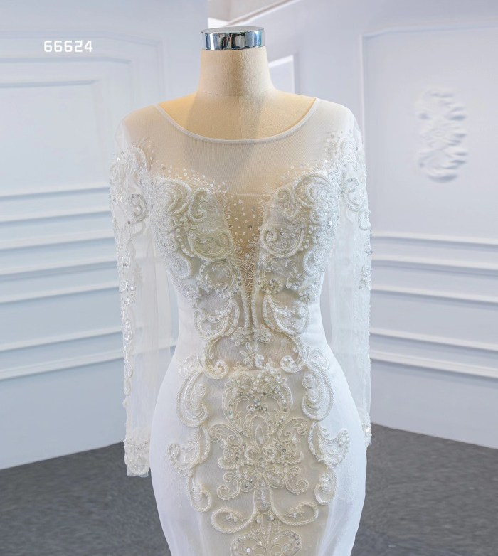 Liyana Novias 66624 detachable train Wedding Dress