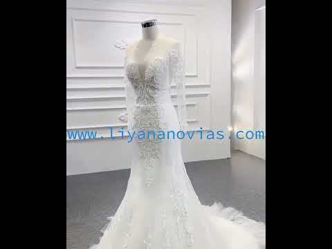Liyana Novias 66624 detachable train Wedding Dress