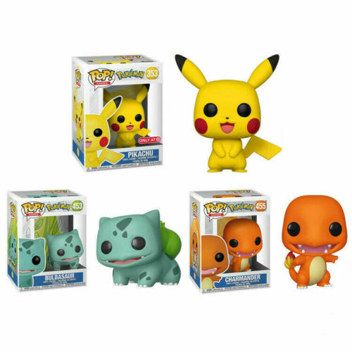 UK FUNKO POP Pokemon Pikachu Bulbasaur Action Figures Collection Kids Toys Gift 