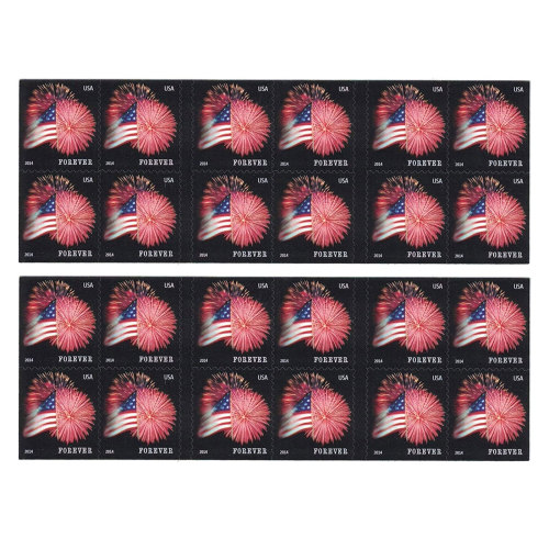 Flag Fireworks 2014 - 5 Booklets / 100 Pcs