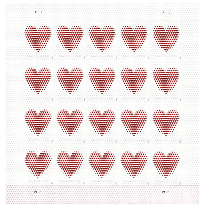 Made of Hearts 2020 - 5 Sheets / 100 Pcs