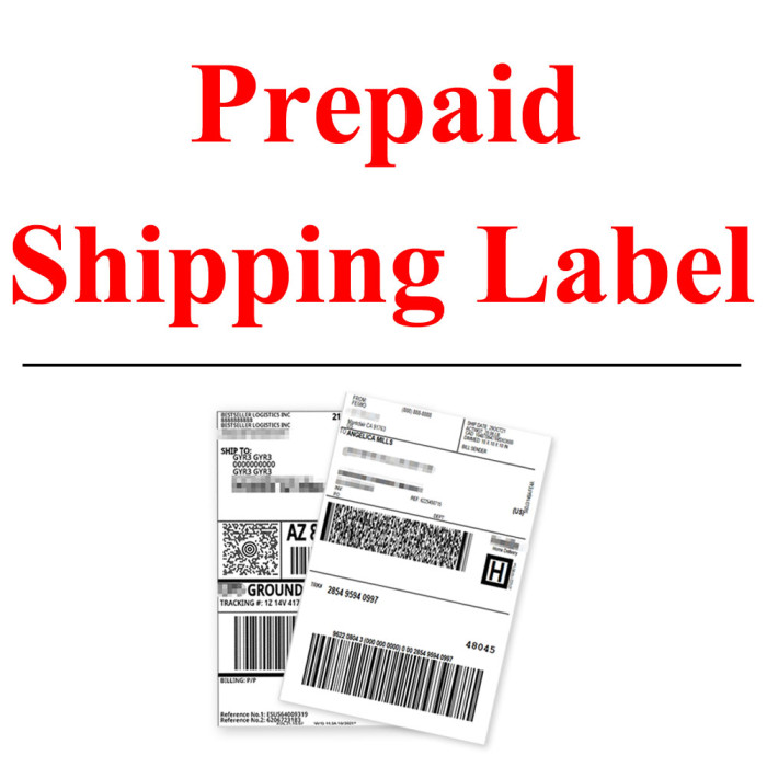 US$ 16.00 - Prepaid Shipping Label - www.nicestamps.net