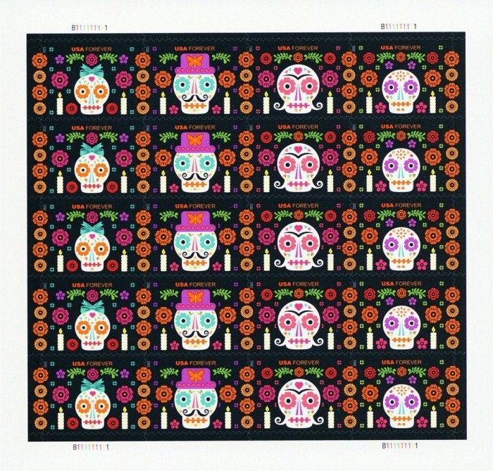 Day of the Dead 2021 - 5 Sheets / 100 Pcs