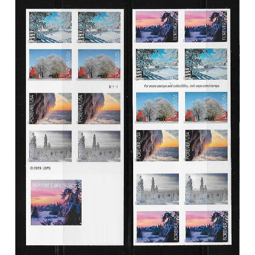 Winter Landscape Booklet 2025 - 5 Booklets / 100 Pcs
