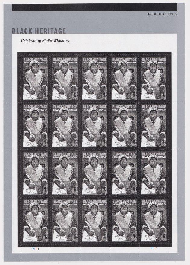 Phillis Wheatley 2026 - 5 Sheets / 100 Pcs
