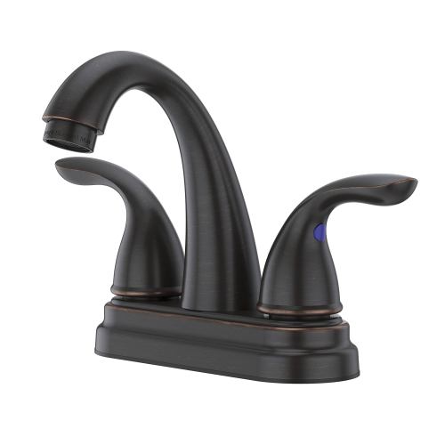 2-Handle 4  Centerset Bathroom Faucet - Bronze