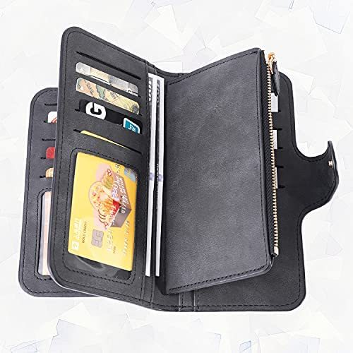 Womens Wallets PU Leather Fashion Trifold Ladies Clutch Purse Credit Card Coin Holder Organizer Large Capacity