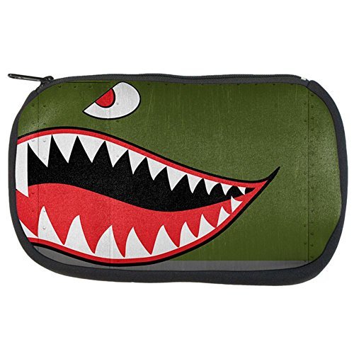 Halloween WWII Flying Tiger Fighter Shark Nose Art Travel Bag