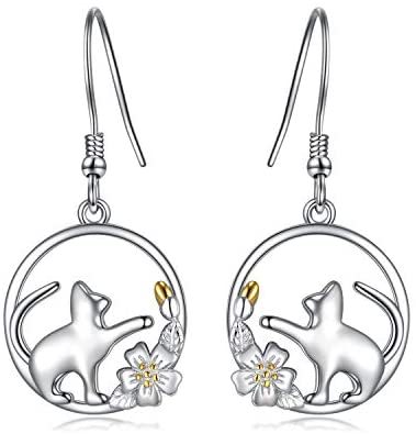 Dangle Earrings for Women Fashion Sterling Silver Dangling Drop Earrings Birthday Gifts for Teens Girls
