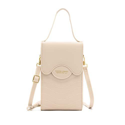 2021 Cell Phone Crossbody Bag for Women Leather With Strap Roomy Messenger Shoulder Bag
