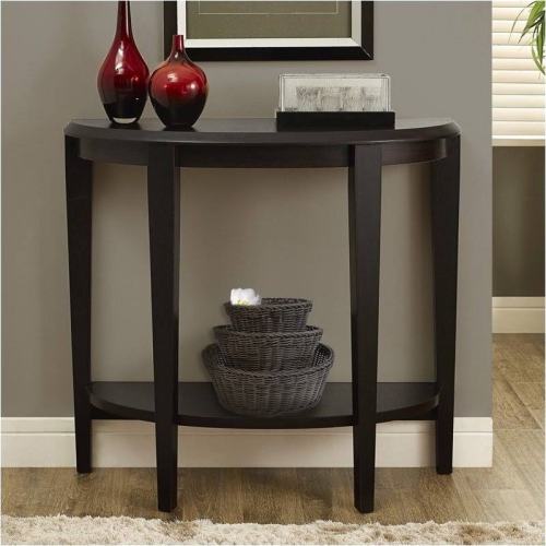 Pemberly Row 36inch Console Accent Table in Cappuccino