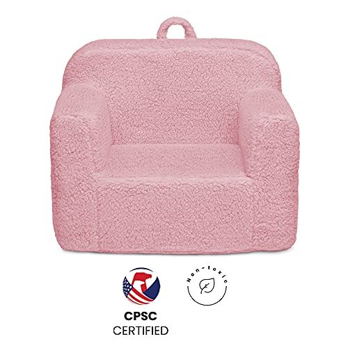 Children Cozee Sherpa Chair, Cream