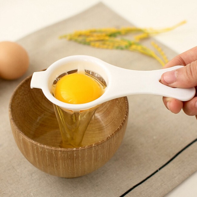 Kitchen Baking Egg Yolk Protein Separation Tool Brand New Plastic Egg White Separator Egg Separator White