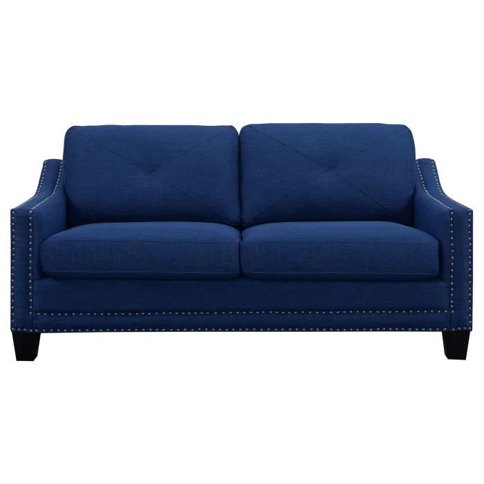 64'' Square Arm Loveseat with Reversible Cushions