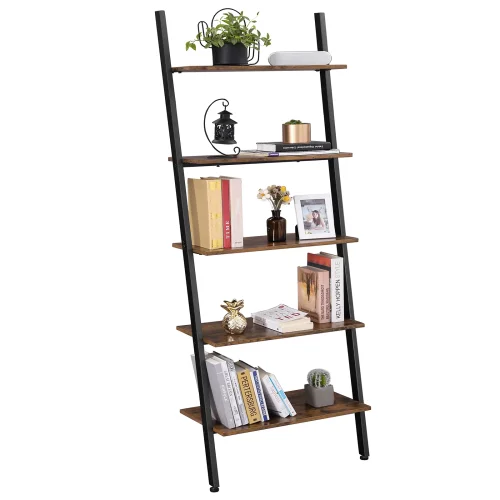 73'' H x 25.2'' W Steel Ladder Bookcase