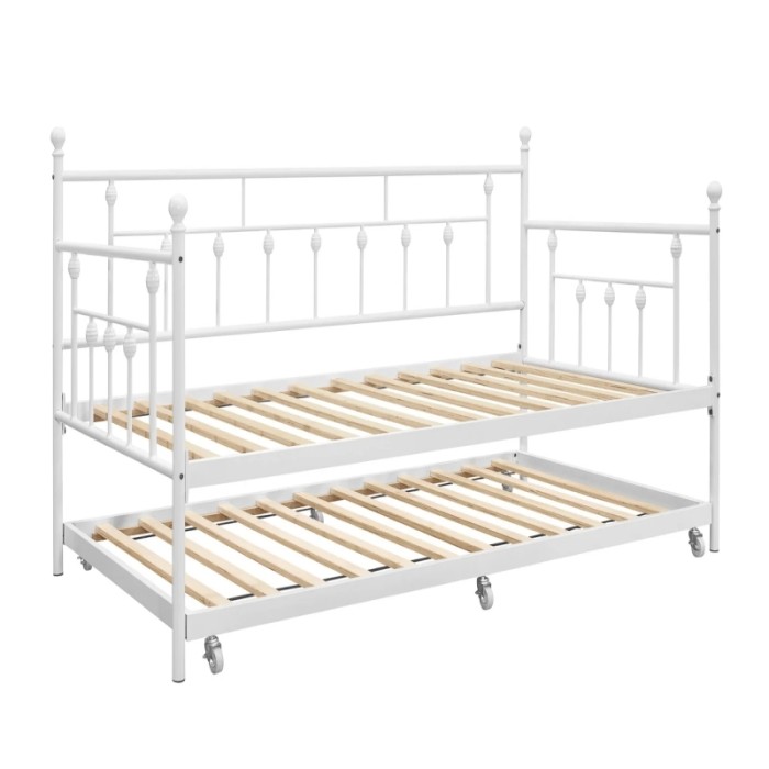 Twin Iron Daybed with Trundle