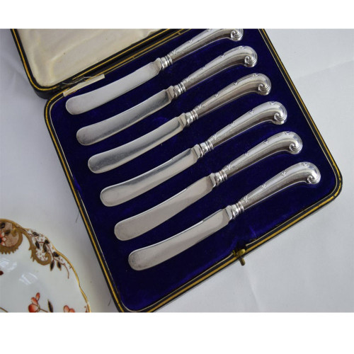 Victorian Silver, Antique Butter Knives, Hallmarked Sheffield Silver, Silver Cutlery, Antique Cutlery, Gift for Her, Gift Ideas, c 1850 s