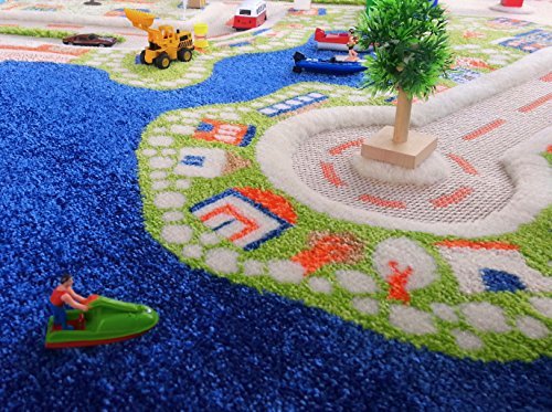 Ivi Mini City Thick 3d Kids Play Mat Rug 71 L X 53 W Non Toxic