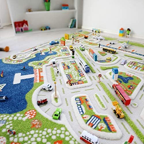 Ivi Mini City Thick 3d Kids Play Mat Rug 71 L X 53 W Non Toxic