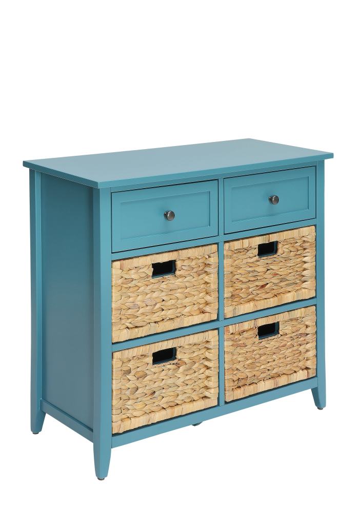 79 99 Acme Flavius Console Table Teal, Teal Console Table With Drawers