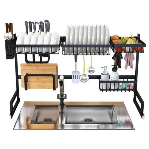 New Listing Folding Rack Kitchen Organizer Over The Sink Dish Drying Rack