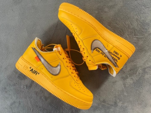 LJR Off-White x Nike Air Force 1 Low University Gold