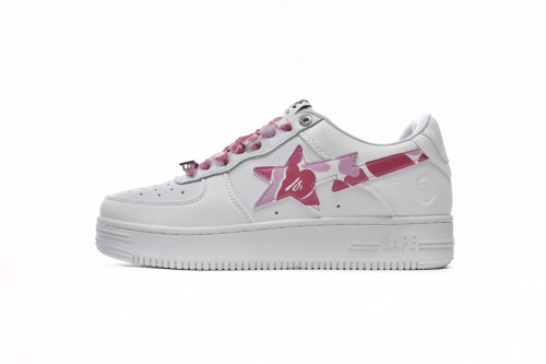 LJR A Bathing Ape Bape Sta Low White Red Camouflage 1H20-191-045