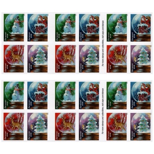 Snow Globes 2023 - 5 Booklets / 100 Pcs