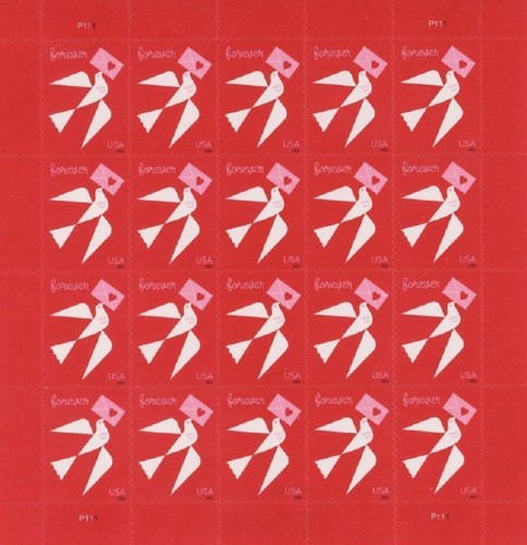 LOVE 2024 - 5 Sheets / 100 Pcs