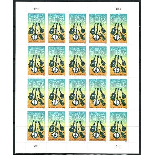 Bluegrass 2024 - 5 Sheets  / 100 Pcs