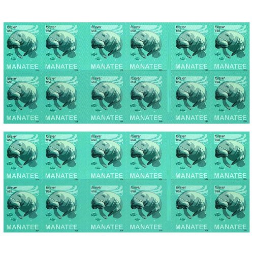 Save Manatees 2024 - 5 Booklets  / 100 Pcs