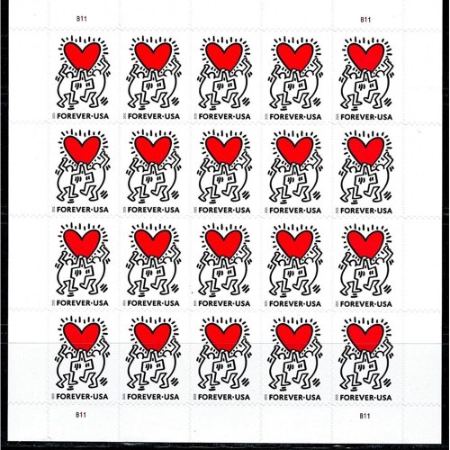 Love 2025 - 5 Sheets / 100 Pcs