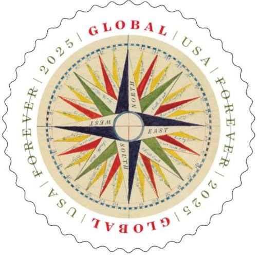 Global 1794 Compass Rose 2025 - 5 Sheets / 50 Pcs