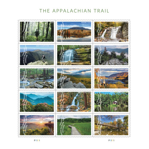 Appalachian Trail 2025 - 5 Sheets / 75 Pcs