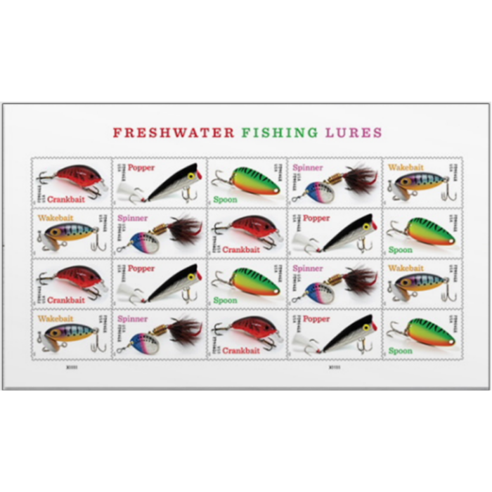 Freshwater Fishing Lures 2025 - 5 Sheets / 100 Pcs