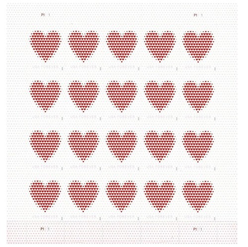 Made of Hearts 2020 - 5 Sheets / 100 Pcs